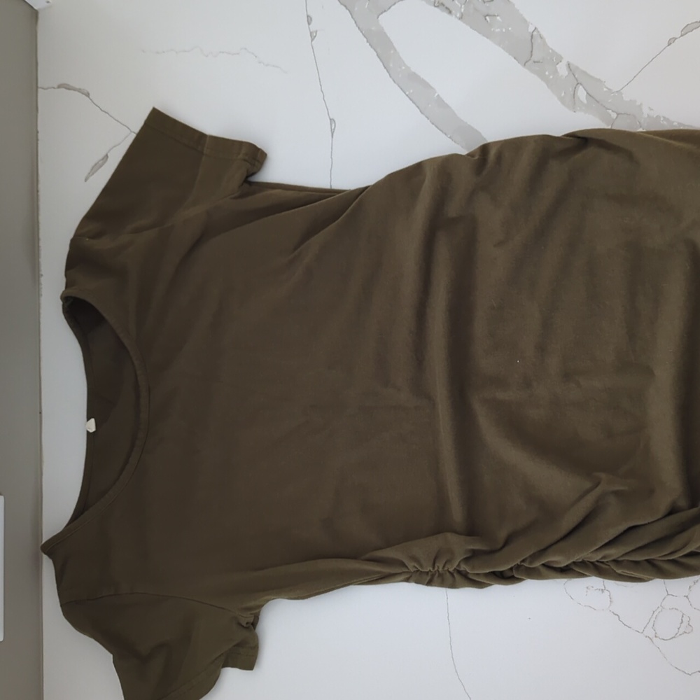 Olive green maternity tshirt